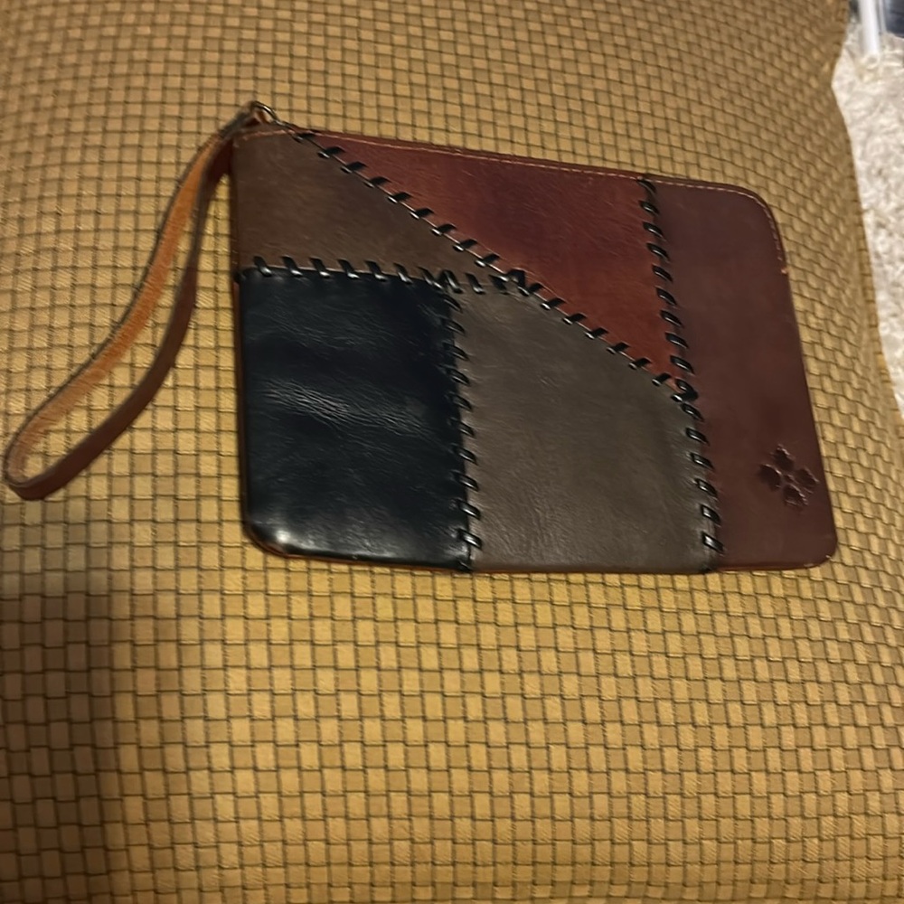 Patricia Nash Patchwork Leather Clutch